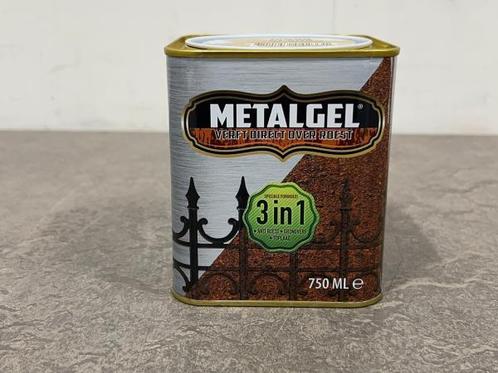 Veiling - 6x Metalgel lakverf ivoor 3-in-1 glans 0,75l, Doe-het-zelf en Bouw, Verf, Beits en Lak