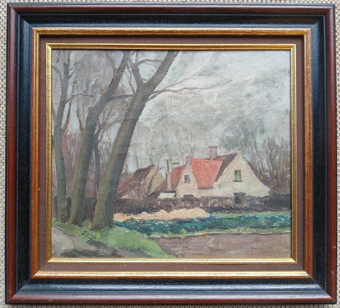 Octave Soudan (1872-1948) - Het dorp - omgeving van, Antiek en Kunst, Kunst | Schilderijen | Klassiek