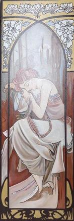 Louis Nagelkerke (1949) - Vierluik in de stijl van Alphonse, Antiek en Kunst