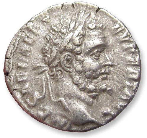 Romeinse Rijk. Septimius Severus (193-211 n.Chr.). Denarius, Postzegels en Munten, Munten | Europa | Niet-Euromunten