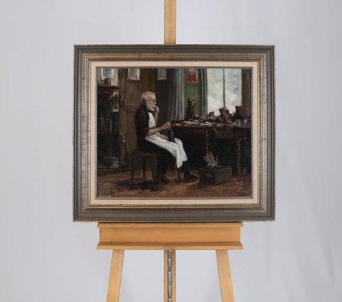 Hennie de Korte (1941) - De schoenmaker, Antiek en Kunst, Kunst | Schilderijen | Klassiek