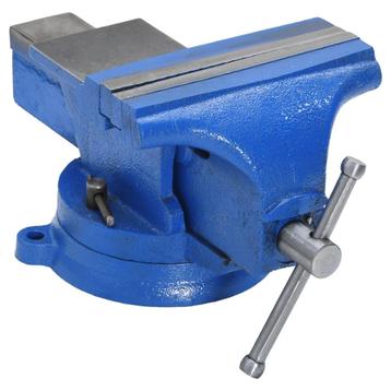 vidaXL Bankschroef 150 mm gietijzer blauw, Verzenden