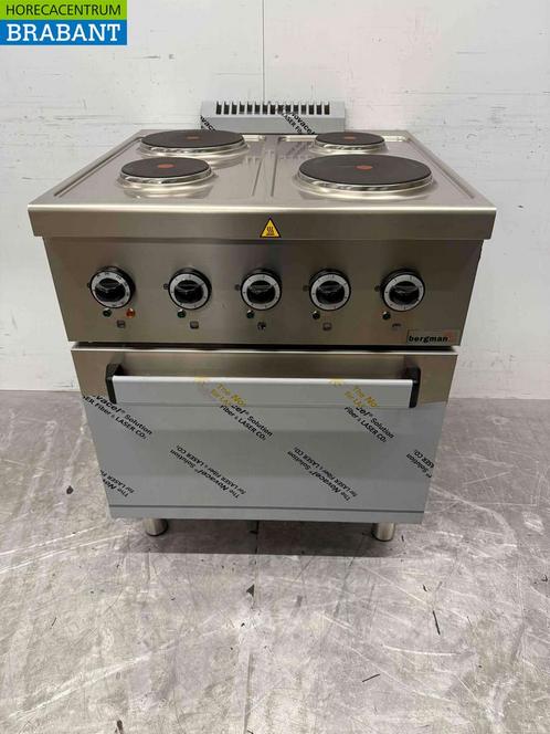 Plaque de cuisson électrique MBM en acier inoxydable à 4, Zakelijke goederen, Horeca | Overige, Verzenden
