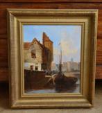 Nicolaas Roosenboom (1805-1880) - Havengezicht, Antiquités & Art