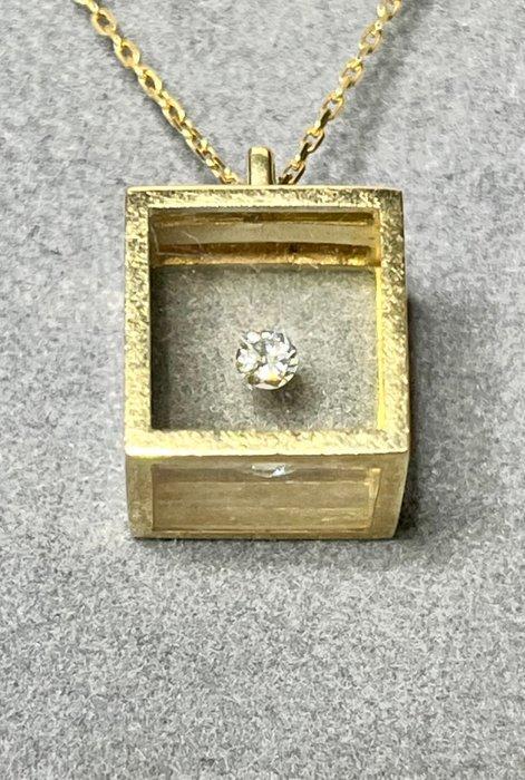 Halsketting - 18 karaat Geel goud Diamant (Natuurlijk) -, Handtassen en Accessoires, Kettingen
