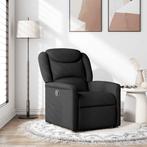 vidaXL Fauteuil verstelbaar stof zwart, Verzenden, Nieuw