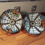 Style Tiffany - Plafondlamp (2) - Pâte de verre - Art déco