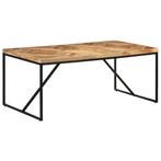 vidaXL Eettafel 180x90x76 cm massief acaciahout en mangohout, Huis en Inrichting, Tafels | Eettafels, Verzenden, Nieuw