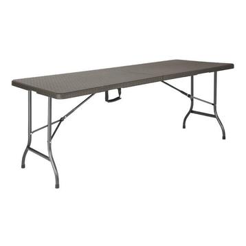 Inklapbare Buffettafel | Kunststof/Staal | Bruin Blad |, Verzenden