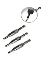 Set scharnierboren, centreerboren (3 delig), zeskant, Verzenden, Nieuw