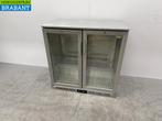Exquisit Bar Cooler 2 portes pliantes en verre 90 cm 230V, Verzenden