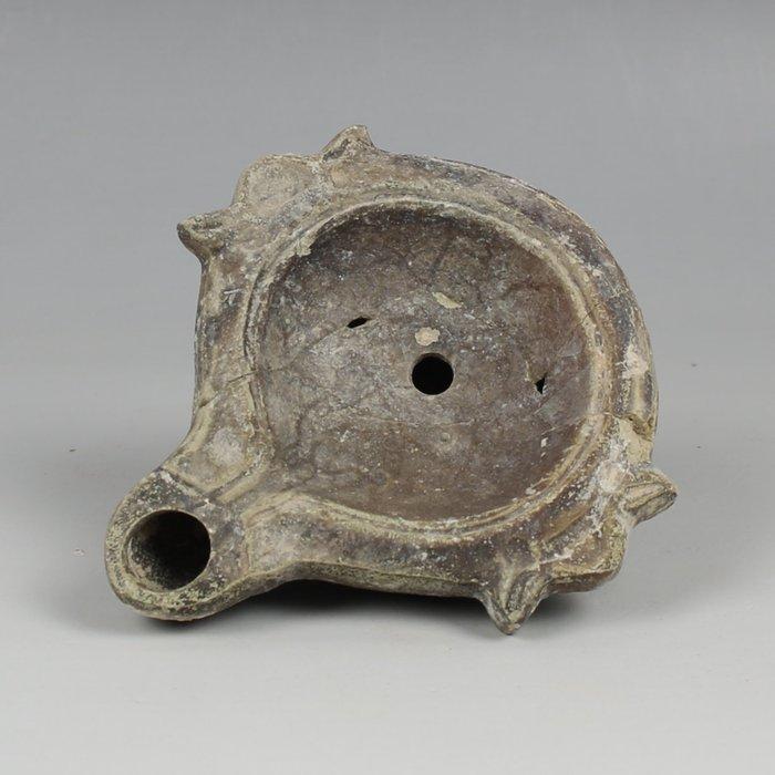 Oud-Romeins Terracotta olielamp, Type Bussière C II (Zonder, Verzamelen, Mineralen en Fossielen