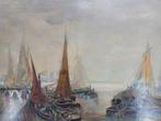 Otto Hamel (1866-1950) - Holländische Hafenszene, Antiek en Kunst