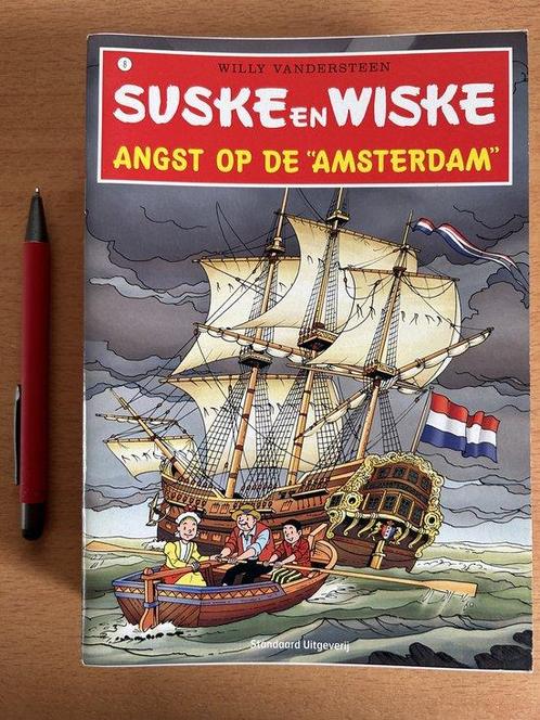 Suske en Wiske 08 Angst op de Amsterdam a-5 uitgave, Livres, Livres Autre, Envoi