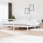 vidaXL Bedframe massief hout wit 180x200 cm, Huis en Inrichting, Slaapkamer | Bedden, Verzenden, Nieuw