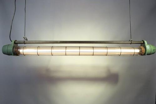 Lampe à suspendre - Acier, Aluminium, Tube, Antiek en Kunst, Antiek | Wandborden en Tegels