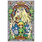The legend of Zelda Stained glass Maxi poster 61 x 91cm, Consoles de jeu & Jeux vidéo, Ophalen of Verzenden