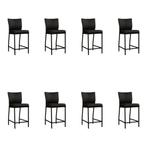 Set van 8 Leren barkrukken Revolt laag - Rancho Nero, Ophalen of Verzenden