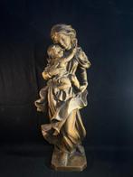 sculptuur, Maria met kind - 34 cm - Hout - 1900