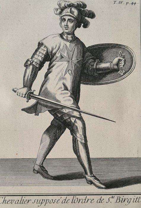 [Pierre Helyot] - Histoire ordres monastiques, religieux et, Antiek en Kunst, Antiek | Boeken en Manuscripten