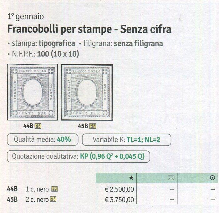 Italiaanse oude staten - Sardinië 1861 - Kranten 1 cent, Timbres & Monnaies, Timbres | Europe | Italie
