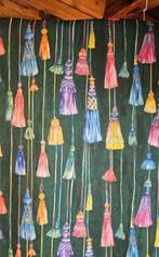 Stof met Kleurrijke Kwastjes - 600x140cm - Oosters Artistiek, Antiquités & Art, Curiosités & Brocante