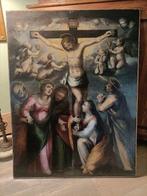 Scuola toscana (XVI) - Crocefissione, Antiek en Kunst, Kunst | Schilderijen | Klassiek