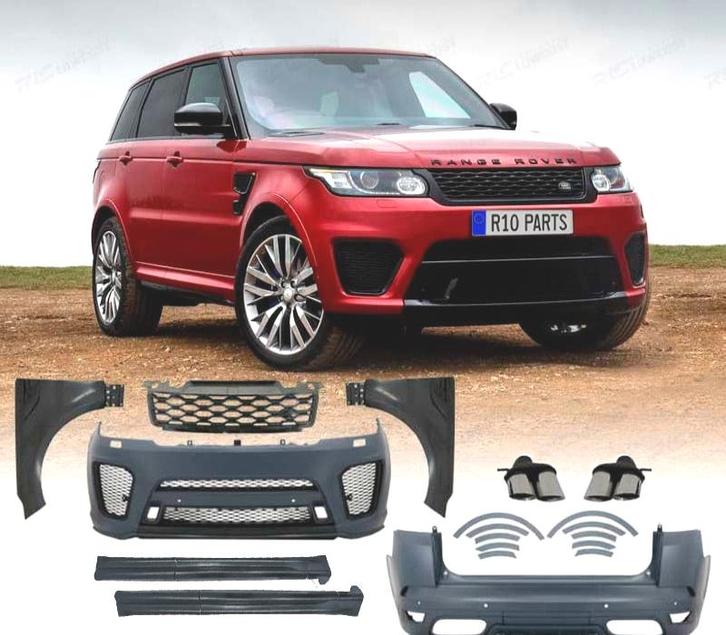 KIT CARROSSERIE RANGE ROVER SPORT L494 13-17 LOOK SVR 2019, Auto-onderdelen, Carrosserie, Verzenden