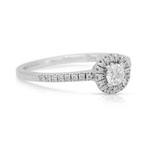 Zonder minimumprijs - Ring - 14 karaat Witgoud - 0.35ct. tw.