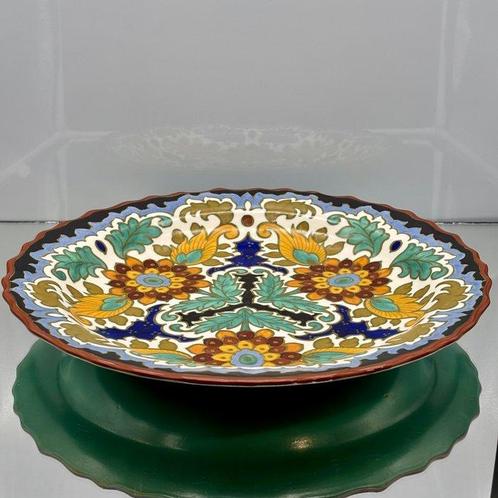 Plateelbakkerij Zuid-Holland - Plateau - Faïence - 37 cm de, Antiek en Kunst, Antiek | Glaswerk en Kristal