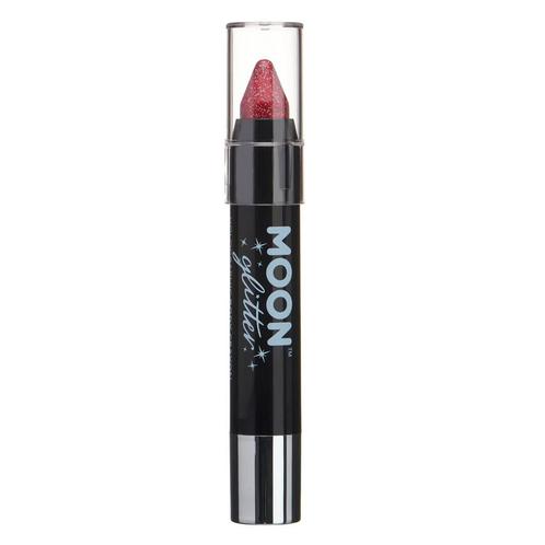 Moon Glitter Holographic Body Crayons Red 3.2g, Hobby en Vrije tijd, Feestartikelen, Nieuw, Verzenden