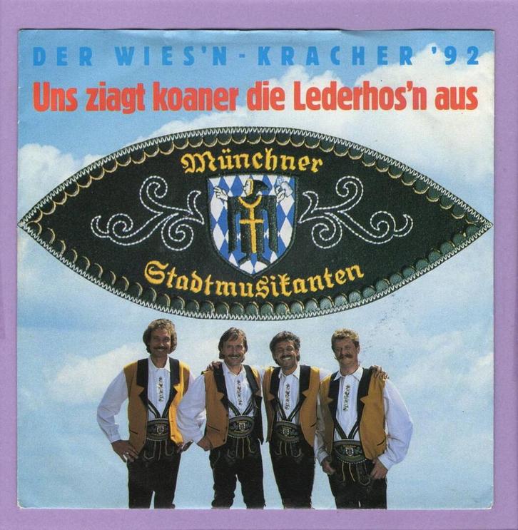 Münchner Stadtmusikanten – Uns Ziagt Koaner Die Lederhosn A, CD & DVD, Vinyles Singles, Enlèvement ou Envoi