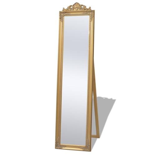 vidaXL Vrijstaande spiegel Barok 160x40cm goud, Maison & Meubles, Accessoires pour la Maison | Miroirs, Envoi