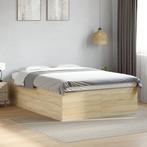 vidaXL Bedframe bewerkt hout sonoma eikenkleurig 120x200 cm, Huis en Inrichting, Slaapkamer | Bedden, Verzenden, Nieuw