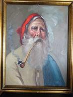 Europese school (XX) - portret oude man, Antiek en Kunst, Kunst | Schilderijen | Klassiek