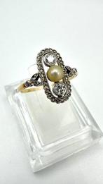 Bague - 14 carats Or jaune Diamant (Naturelle), Handtassen en Accessoires, Nieuw