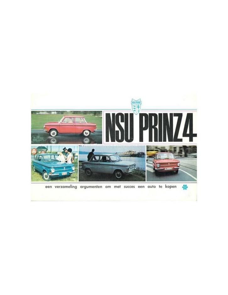 196? NSU PRINZ 4 BROCHURE NEDERLANDS, Livres, Autos | Brochures & Magazines, Enlèvement ou Envoi