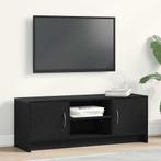vidaXL TV-meubel Zwart Eiken 102x30x37,5 cm Engineered Wood, Verzenden, Nieuw