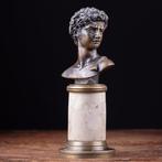 Albast, Brons, David van Michelangelo Beeld - 190 mm, Antiek en Kunst