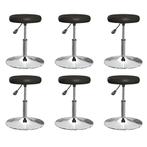 vidaXL Eetkamerstoelen 6 st kunstleer zwart, Huis en Inrichting, Stoelen, Verzenden, Nieuw