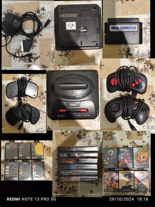 Sega - Mega Drive - 2 - Videogameconsole + games, Consoles de jeu & Jeux vidéo, Consoles de jeu | Accessoires Autre