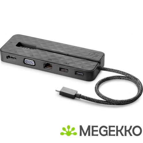 HP USB-C Mini Dock USB 3.0 (3.1 Gen 1) Type-C Zwart, Computers en Software, Overige Computers en Software, Nieuw, Verzenden