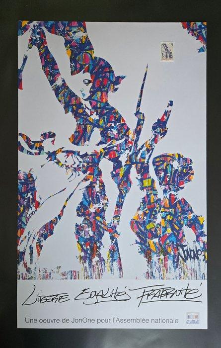 Jonone (1963) - Jonone Liberté, ègalité, fraternité -, Antiek en Kunst, Kunst | Schilderijen | Modern