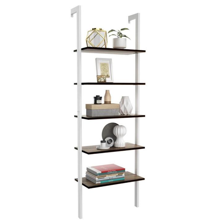 2dekans | Coast 5-Laagse Ladderplank Boekenkast 61x30x183 cm, Huis en Inrichting, Kasten | Boekenkasten, Ophalen of Verzenden