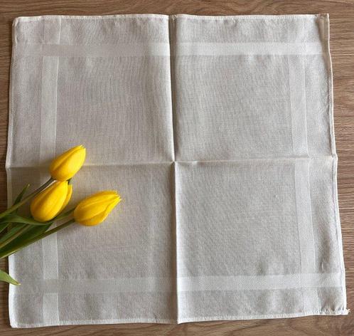 Servet (21) - 29 cm - 45 cm - Handgemaakt/nieuw/Italië, Antiek en Kunst, Antiek | Tapijten, Tafelkleden en Textiel
