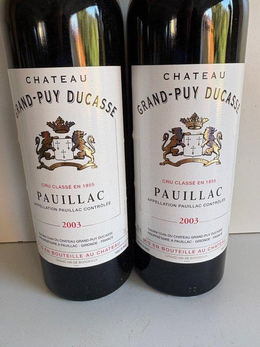 2003 Château Grand Puy Ducasse - Pauillac 5ème Grand Cru, Collections, Vins