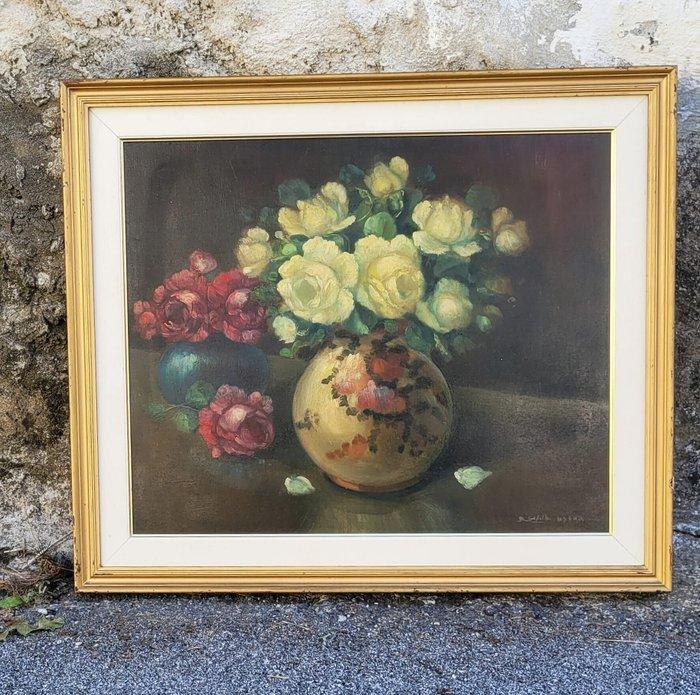 Italiaanse school (XX) - Bouquet in the Vase, Antiek en Kunst, Curiosa en Brocante