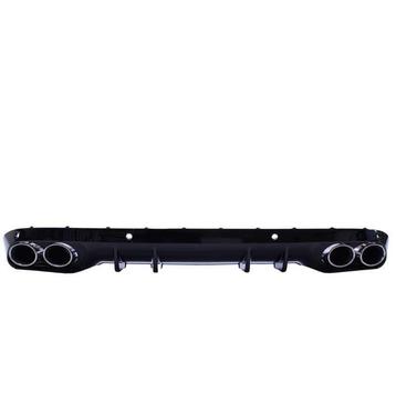 Diffuser voor mercedes w205 zonder amg-line met verchroomde