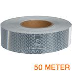 Reflecterende tape ECE R104 WIT 50 meter, Ophalen of Verzenden