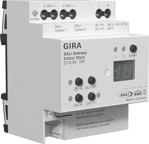 Gira DALI Gateway KNX Secure 2-Kanaals DIN-Rail - 211200, Doe-het-zelf en Bouw, Bouwverlichting, Verzenden
